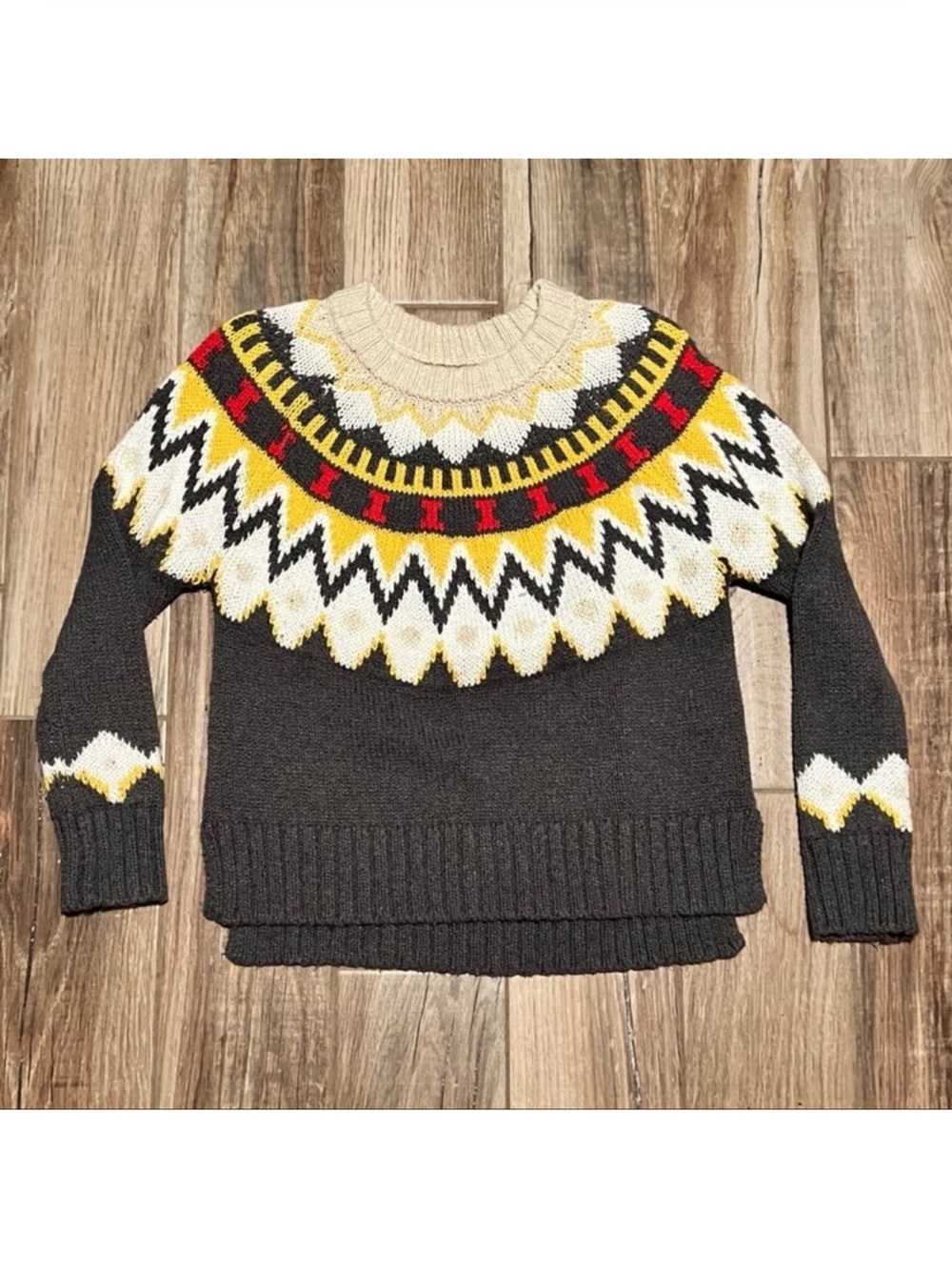 Aerie Fair Isle Sweater
Soft Cotton Blend Loose Fit